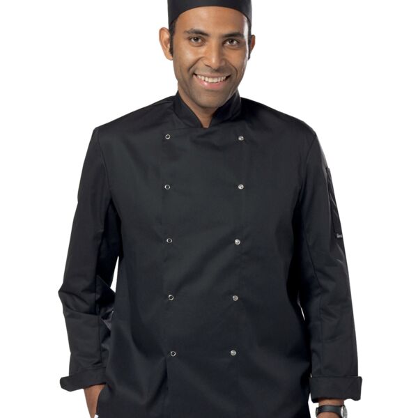 Dennys Long Sleeve Press Stud Chef's Jacket Thumbnail